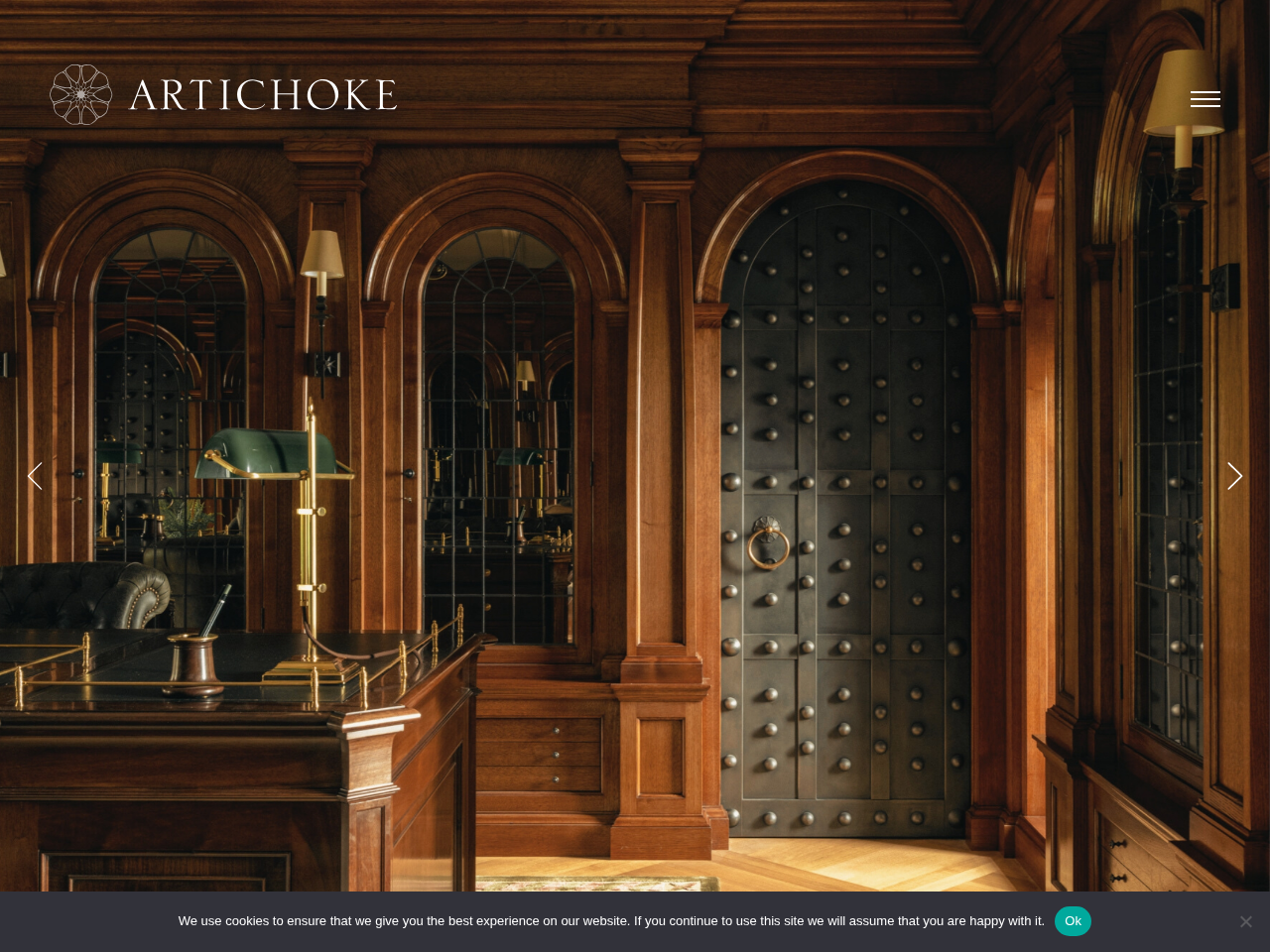 Screenshot of the website Artichoke
